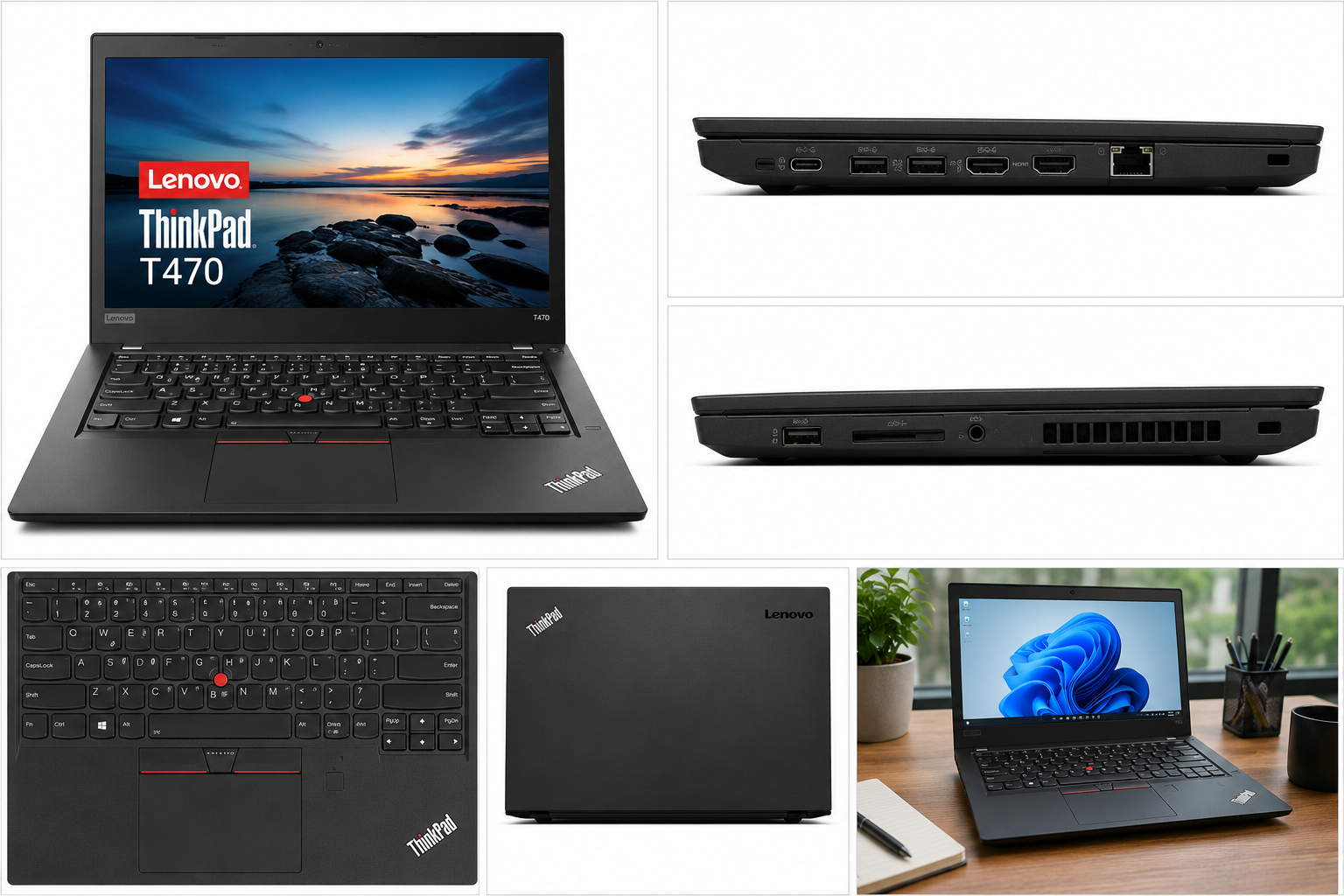 Lenovo ThinkPad T460 | Core i5 6th Gen | 8GB RAM16gb -256gb | 512GB SSD | 14